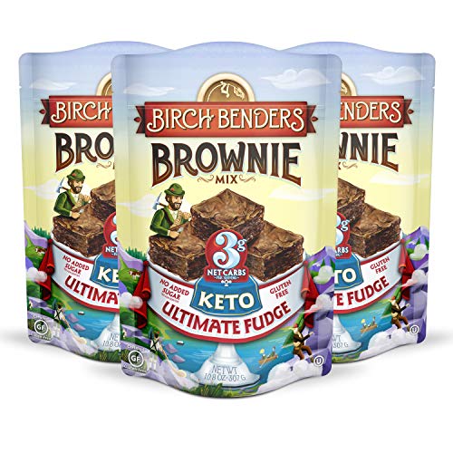 Birch Benders Keto Ultimate Fudge Brownie Mix, 3G Net Carbs, 3 P