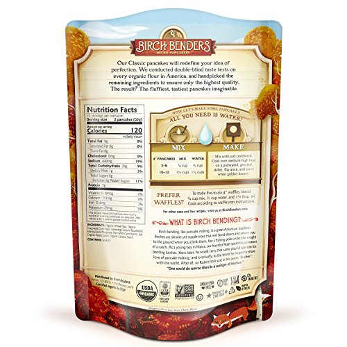 Birch Benders Organic Pancake And Waffle Mix, Whole Grain, Non-G