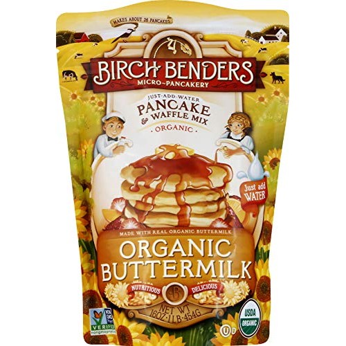 Birch Benders, Pancake Mix Buttermilk Organic, 16 Ounce