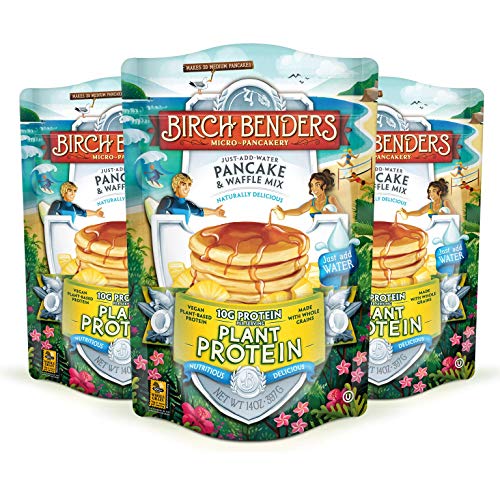 Birch Benders Plant Protein Pancake &Amp; Waffle Mix, Vegan, 10G Pla