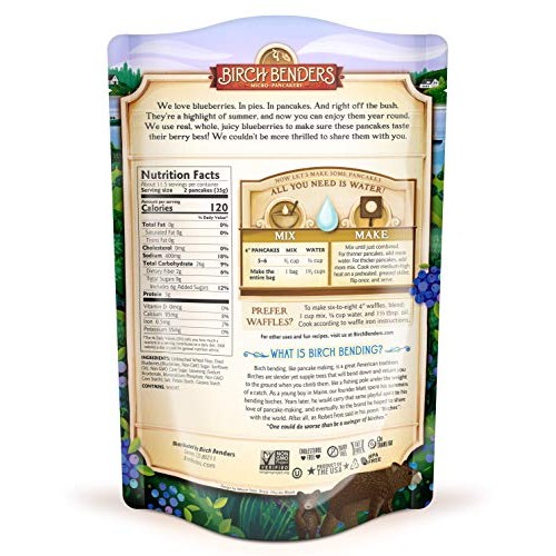Blueberry Pancake &Amp; Waffle Mix By Birch Benders, Made With Real