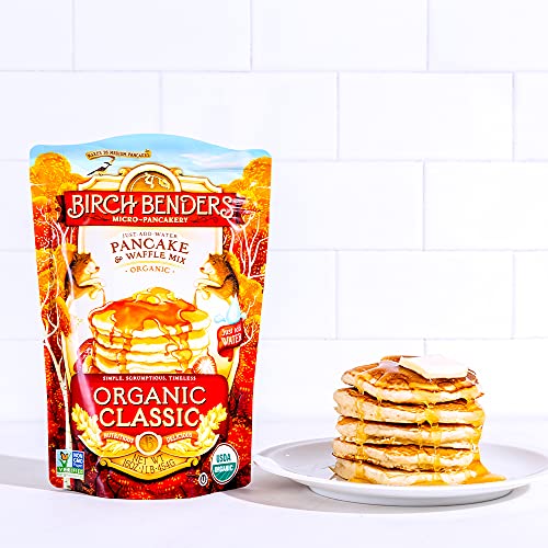 Organic Pancake and Waffle Mix, Classic Recipe by Birch Benders,...