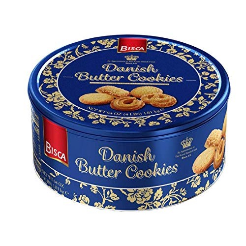 Bisca Danish Butter Cookies, 64 Oz.