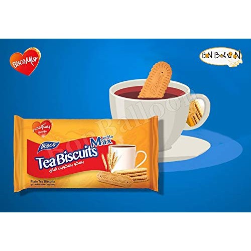 Halal Bisco Misr Tea Biscuits Max Plain 12 Peice Baked In Small