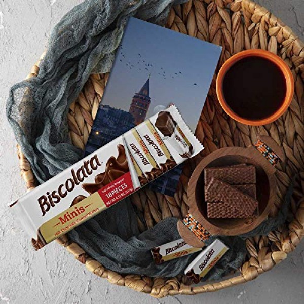 Biscolata Nirvana Rolled Wafers Snacks with Premium Chocolate Cr...