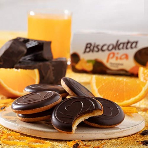 Biscolata Pia Cookies with Fruit Filling – 4 Pack Snacks Soft Ba...