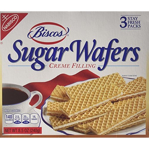 Nabisco, Biscos, Sugar Wafers, 3 Stay Fresh Packs, 8.5 - Ounce Box