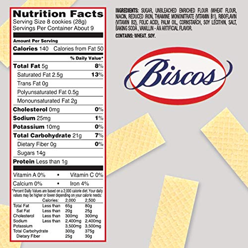 Biscos Creme Filled Sugar Wafers, 8.5 oz