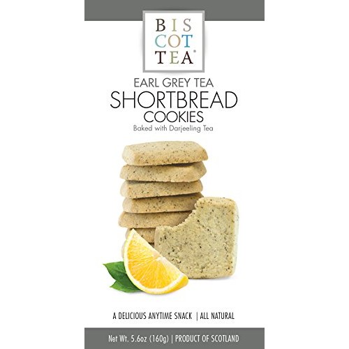 Biscottea Earl Grey Tea Shortbread Cookies 8 Cookies