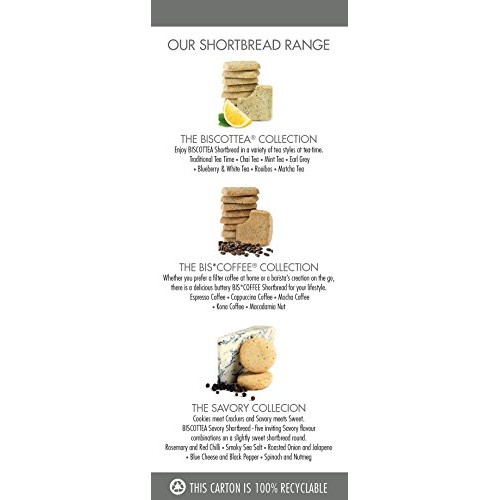 Biscottea Earl Grey Tea Shortbread Cookies 8 Cookies