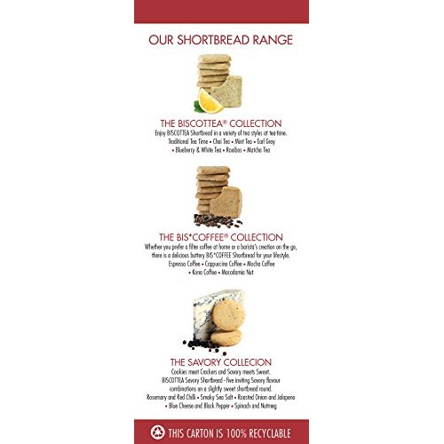 Biscottea Traditional Shortbread Cookies 8 Cookies