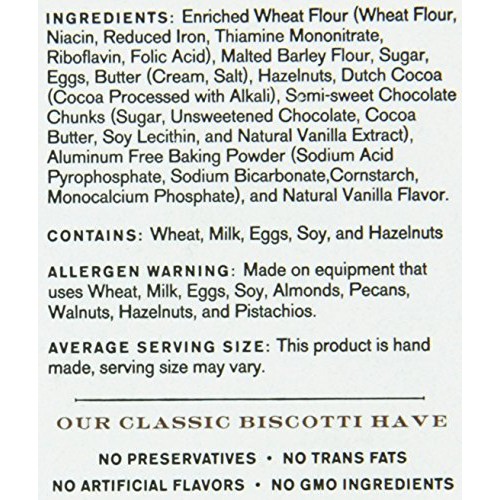 Biscotti Brothers Bakery Chocolate Hazelnut Biscottini, 10 Ounce