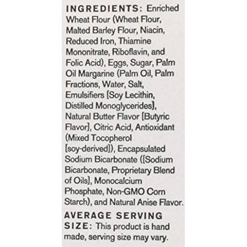 Biscotti Brothers Bakery Pizzelle Cookie, Anise, 6 Ounce