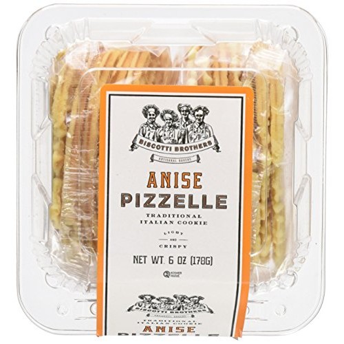 Biscotti Brothers Bakery Pizzelle Cookie, Anise, 6 Ounce