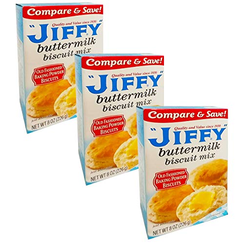 Jiffy Buttermilk Biscuit Mix - 3 Pack Bulk Bundle Jiffy Bisquit