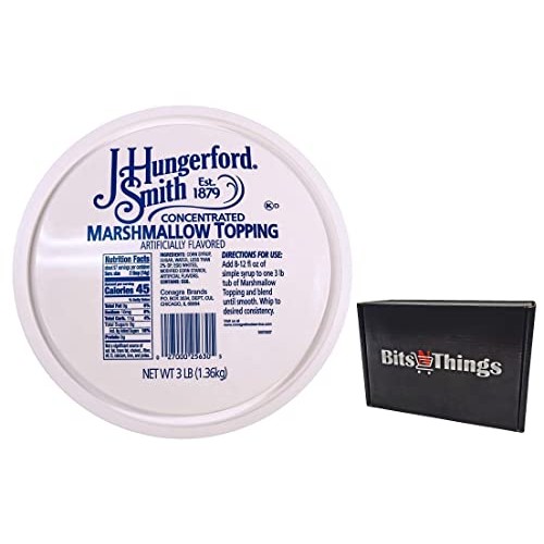 J Hungerford Smith Concentrated Marshmallow Topping, 48 oz 3 lb...