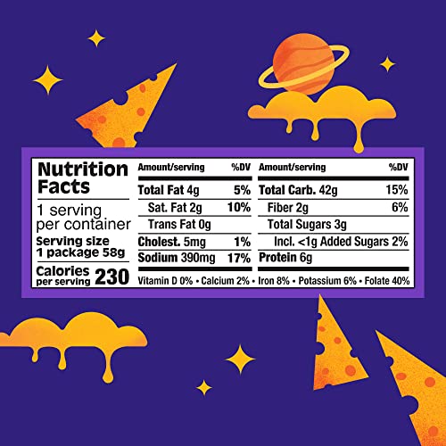 Bitsys Cheddar Microwave Mac & Cheese Cups with Real Cheese, Hi...