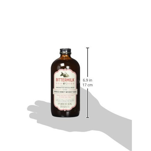 Bittermilk No.3 Smoked Honey Whiskey Sour Cocktail Mix, 16.9 oz
