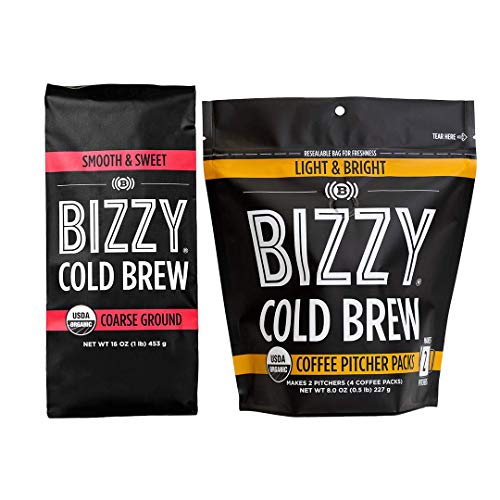 Bizzy Organic Cold Brew Coffee | Bundle | Coarse Ground Coffee |