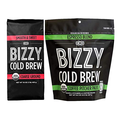 Bizzy Organic Cold Brew Coffee | Bundle | Coarse Ground Coffee |