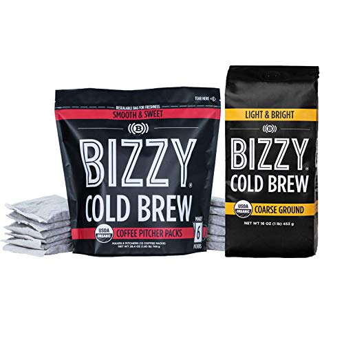 Bizzy Organic Cold Brew Coffee | Bundle | Coarse Ground Coffee |