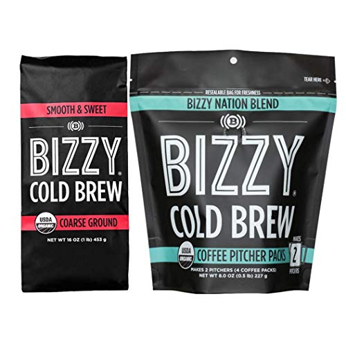 Bizzy Organic Cold Brew Coffee | Bundle | Coarse Ground Coffee |