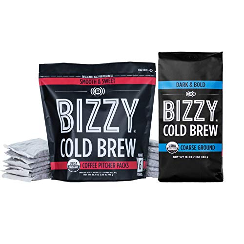 Bizzy Organic Cold Brew Coffee | Bundle | Coarse Ground Coffee |