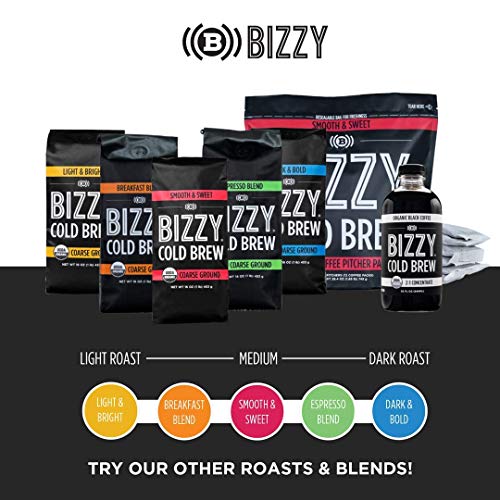 Bizzy Organic Cold Brew Coffee | Bundle | Concentrate 1-Pack + S