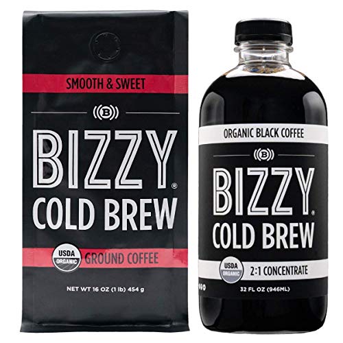 Bizzy Organic Cold Brew Coffee | Bundle | Concentrate 1-Pack + C