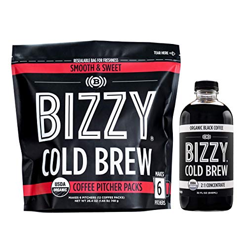 Bizzy Organic Cold Brew Coffee | Bundle | Concentrate 1-Pack + S