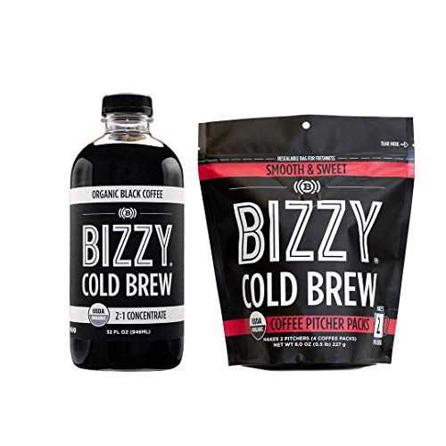 Bizzy Organic Cold Brew Coffee | Bundle | Concentrate 1-Pack + S