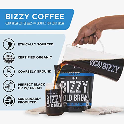 Bizzy Organic Cold Brew Coffee | Dark &Amp; Bold Blend | Coarse Grou