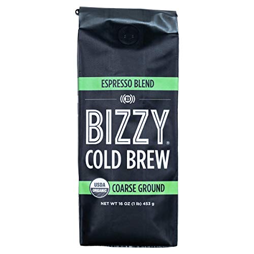 Bizzy Organic Cold Brew Coffee | Espresso Blend | Coarse Ground