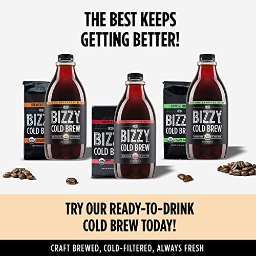 Bizzy Organic Cold Brew Coffee | Smooth &Amp; Sweet Blend | Coarse G