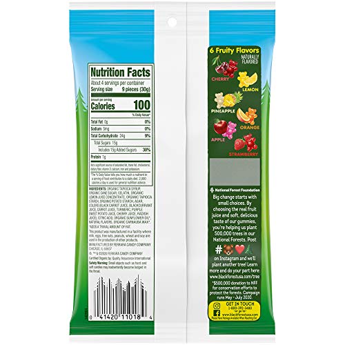 Black Forest Organic Gummy Bears Candy, 4 Oz Bag, Pack Of 12