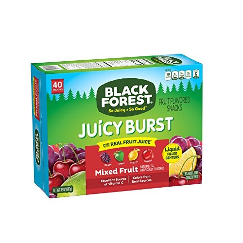 Black Forest Fruit Snacks Juicy Bursts, Mixed Fruit, 0.8 Ounce Black Forest Fruit Snacks Juicy Bursts, Mixed Fruit, 0.8 Ounce