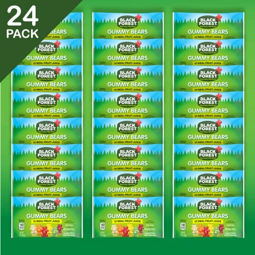 Black Forest Gummy Bears Candy, 1.5 Ounce, Pack Of 24