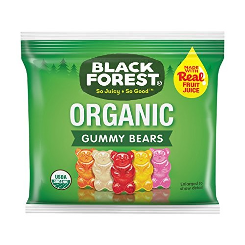 Black Forest Organic Gummy Bears Candy, 0.8-Ounce Bag , 65 Count