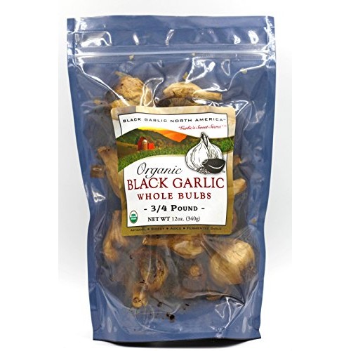 Black Garlicorganic American Whole Bulbs Large 3/4 Pound Bag