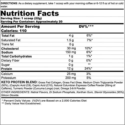 Black Magic Skull Dust Keto Coffee Creamer With Grass Fed Collag