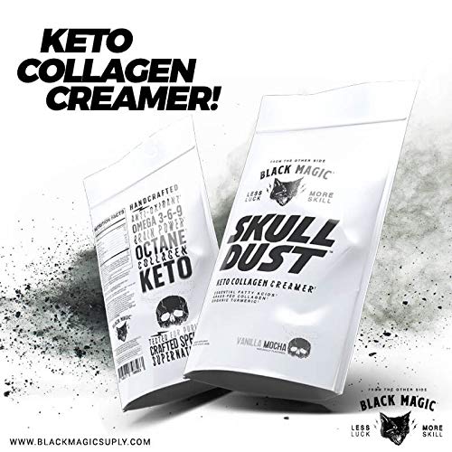 Black Magic Skull Dust Keto Coffee Creamer With Grass Fed Collag