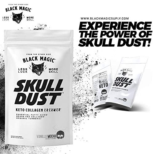 Black Magic Skull Dust Keto Coffee Creamer With Grass Fed Collag