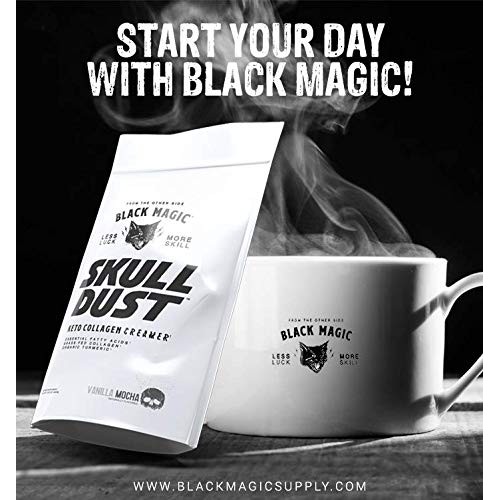 Black Magic Skull Dust Keto Coffee Creamer With Grass Fed Collag