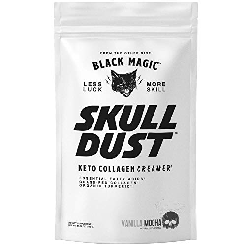 Black Magic Skull Dust Keto Coffee Creamer With Grass Fed Collag