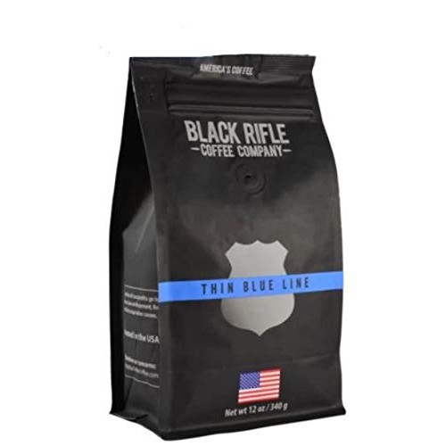 Black Rifle Coffee Company Whole Bean Coffee 12Oz Bag Thin Blue