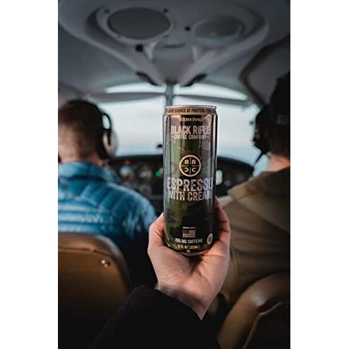 Black Rifle Coffee RTD Espresso with Cream, 11 Fl Oz Pack of 12