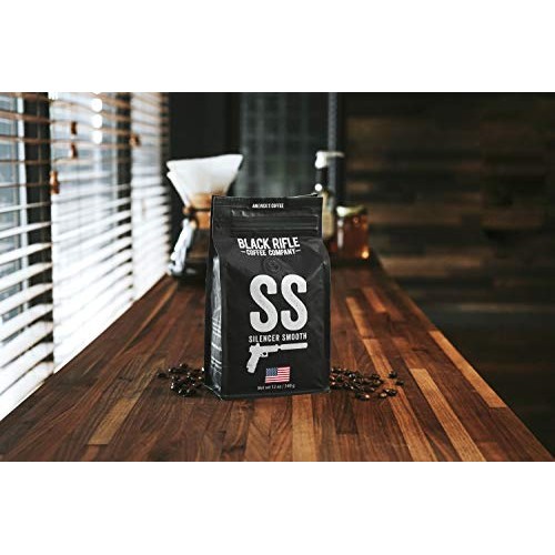 Black Rifle Coffee Whole Bean Silencer Smooth Light Roast, 12