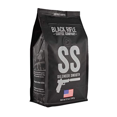 Black Rifle Coffee Whole Bean Silencer Smooth Light Roast, 12