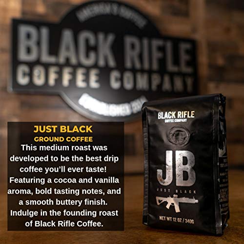 Just Black Medium Roast Ground Coffee By Black Rifle Coffee Comp