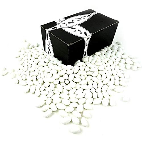 Cuckoo Luckoo Classic White Jordan Almonds, 2 Lb Bag In A Blackt